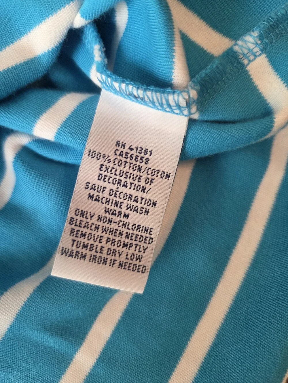Ralph Lauren Teal & White Striped Polo Size XL